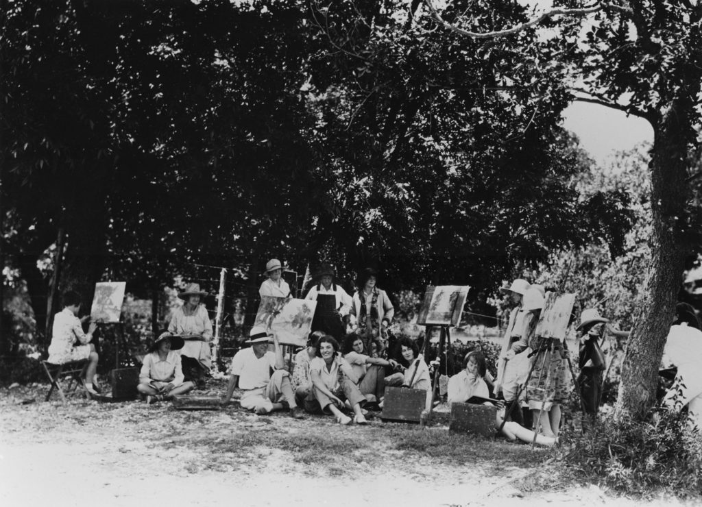 Photo of Christoval art colony painters