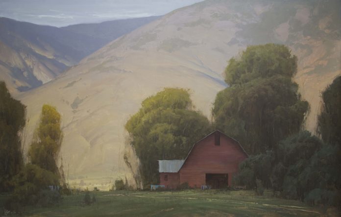 landscape oil painting composition