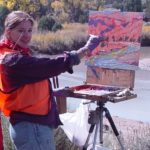 Michelle Chrisman, painting en plein air