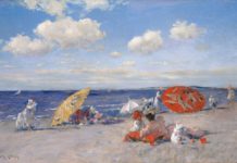 William Merritt Chase plein air seaside painting