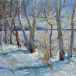 Not Idle in Winter: Dawn Whitelaw Dawn Whitelaw, "Frozen," 30 x 40 in.