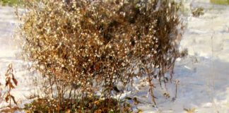 Painting of a snowy ground