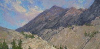 Kim Lordier, “Ediza Shoreline,” 2020, pastel