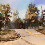 Krystal W. Brown, “While You Wait" oil painting