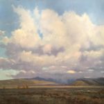 John Hughes, “Storm Clouds over the Elk Refuge,” 36 x 48, oil