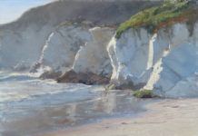 Kathleen Dunphy, “Every Shade of White,” 2018, oil, 12 x 16 in., Private collection, Plein air