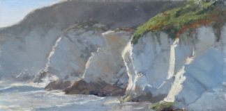 Kathleen Dunphy, “Every Shade of White,” 2018, oil, 12 x 16 in., Private collection, Plein air