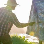 Painting With Your Entire Body Artist Ryan Jensen paining outdoors