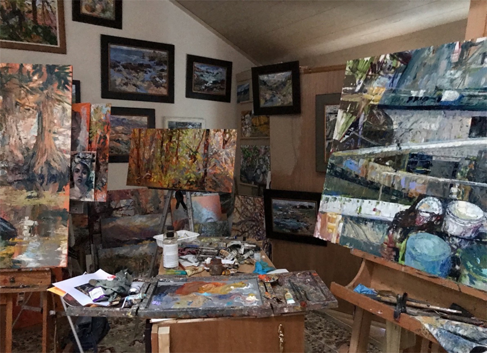 Art studio of Cynthia Rosen