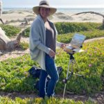 Katy Smith plein air painting in Pismo Beach, California