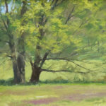 Painting trees en plein air
