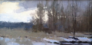 Painting landscapes - winter plein air painting