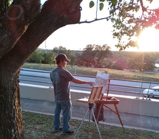 Plein air painter Randall Cogburn
