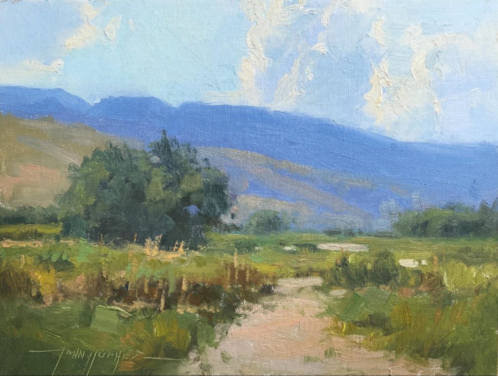 “Afternoon on the Range” Field Study 9 x 12 oil