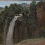 The Waterfall painting by Corot