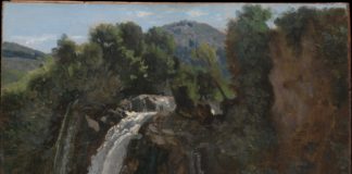 The Waterfall painting by Corot