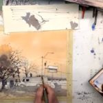 Watercolor painting demo