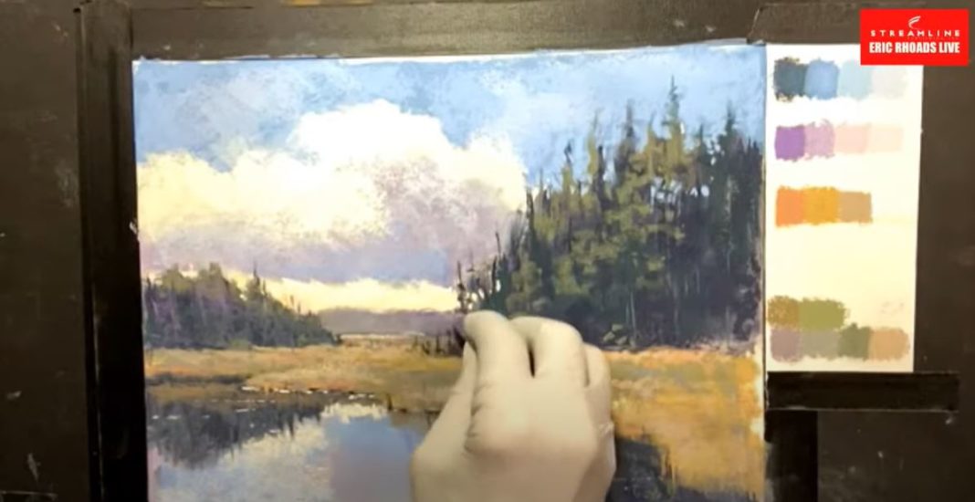 analogous colors painting demonstration