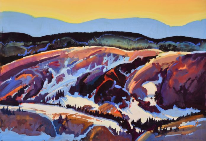 Casein painting by Stephen Quiller
