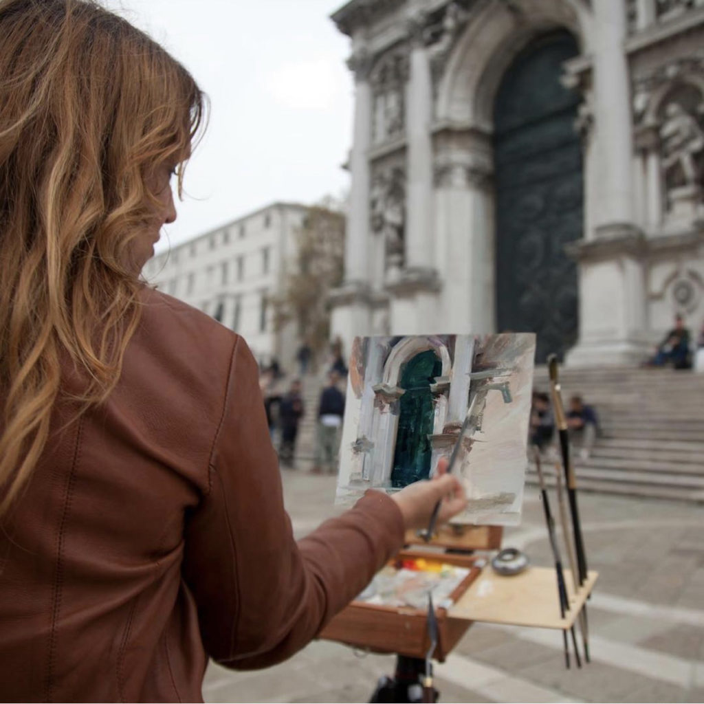 Plein air painting in Venice