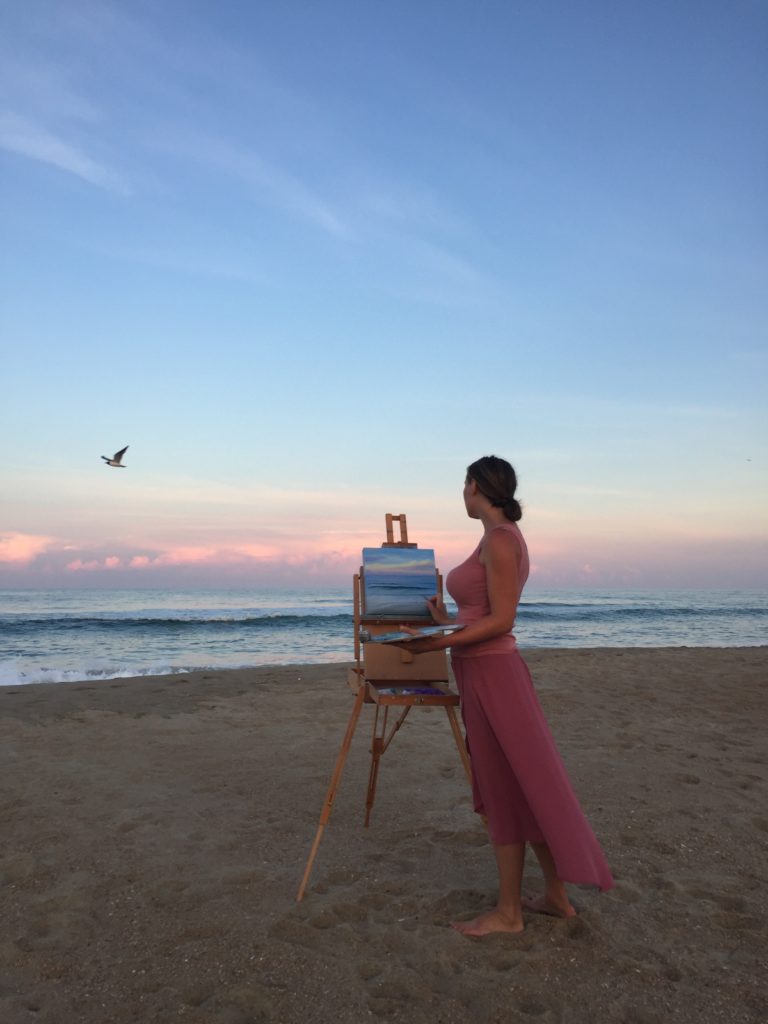 Eva Volf, plein air painting