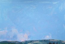 Painting landscapes - acrylic painting