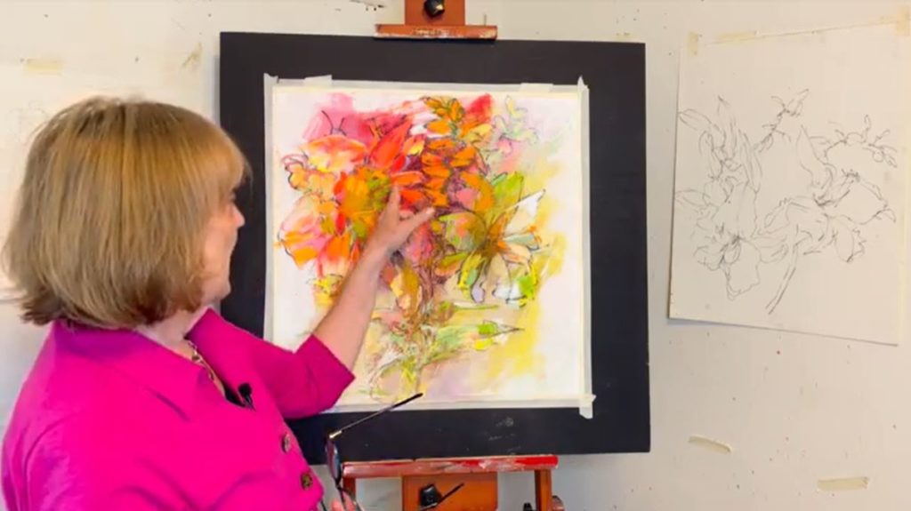 How to paint abstract florals