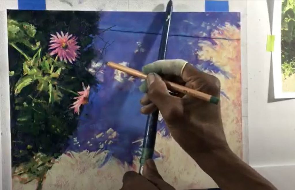 How to paint with pastels