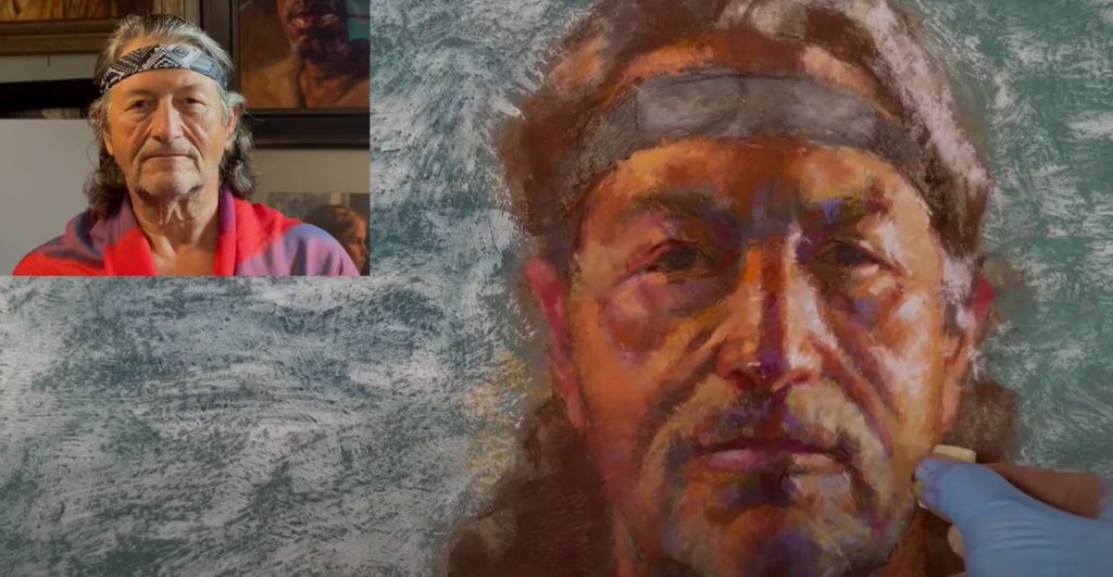 How to paint a portrait with pastels