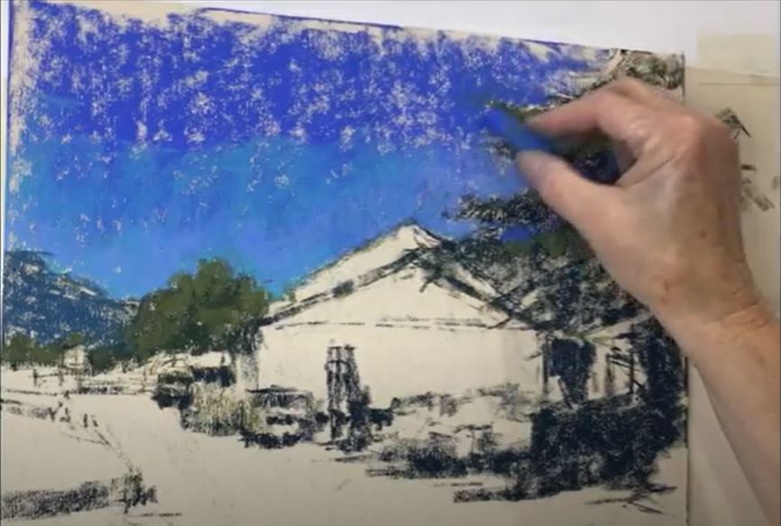 How to paint a landscape composition