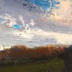 William Kocher, "Pastoral," oil on board, 6 x 12