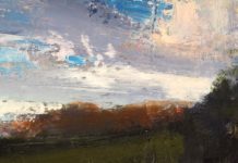 A Shared Pursuit en Plein Air William Kocher, "Pastoral," oil on board, 6 x 12