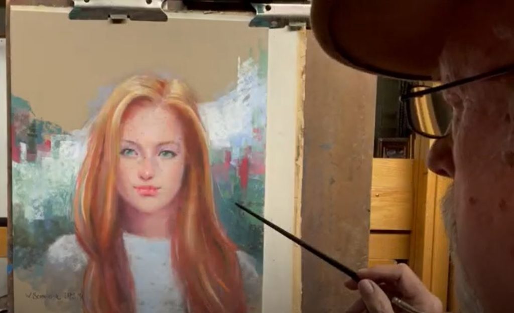 How to paint a red hair portrait