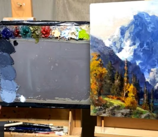 Color mixing for landscape painting