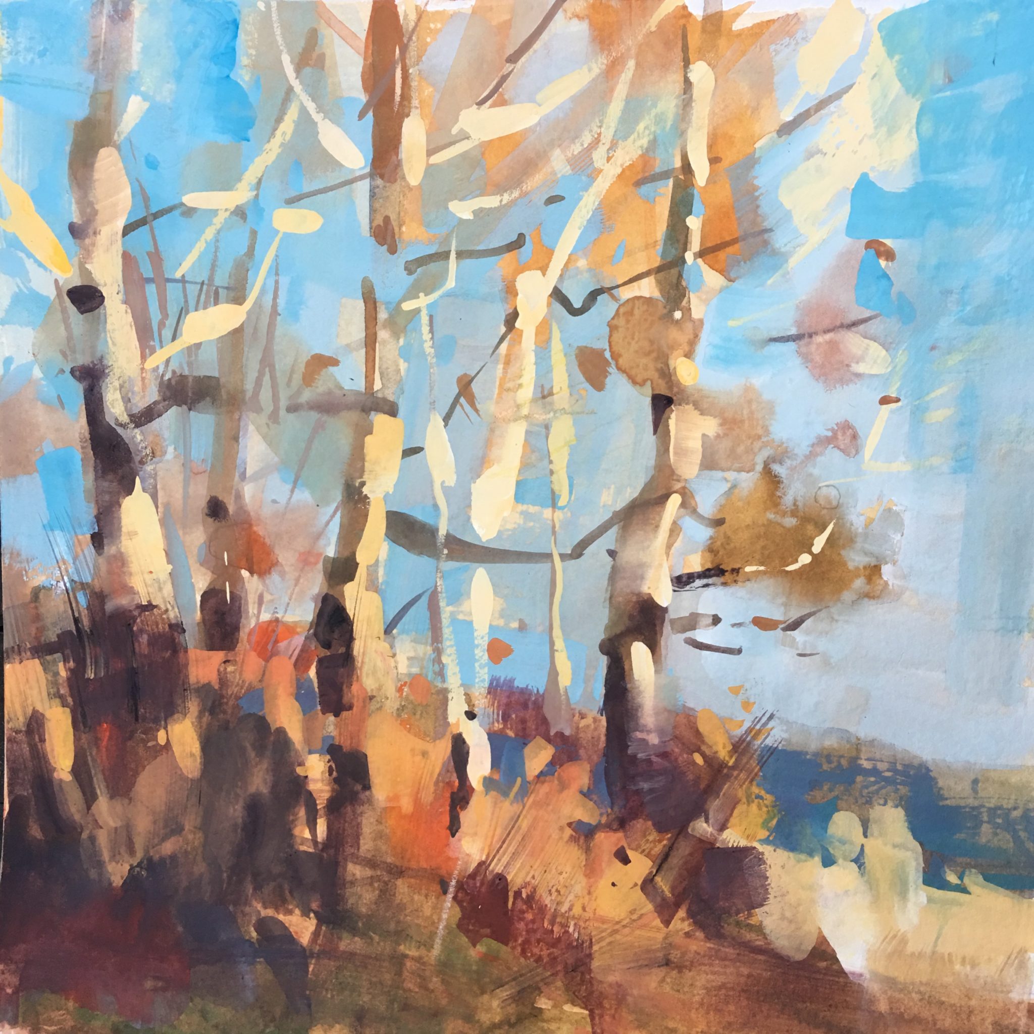 Fire tree study by Larry Moore