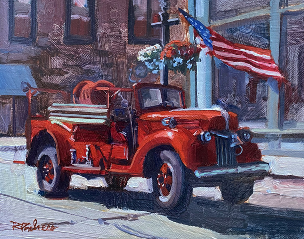 Rita Pacheco, “Lil’ Red on the Fourth of July,” 8” x 10”, available