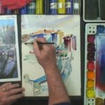 Free Art Lesson: A Plein Air Technique for the Studio how to paint with watercolor - Tom Lynch