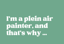 Plein air art humor