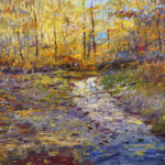 George Gallo, "Stream at New Hope," 38 x 50 inches, Oil on canvas