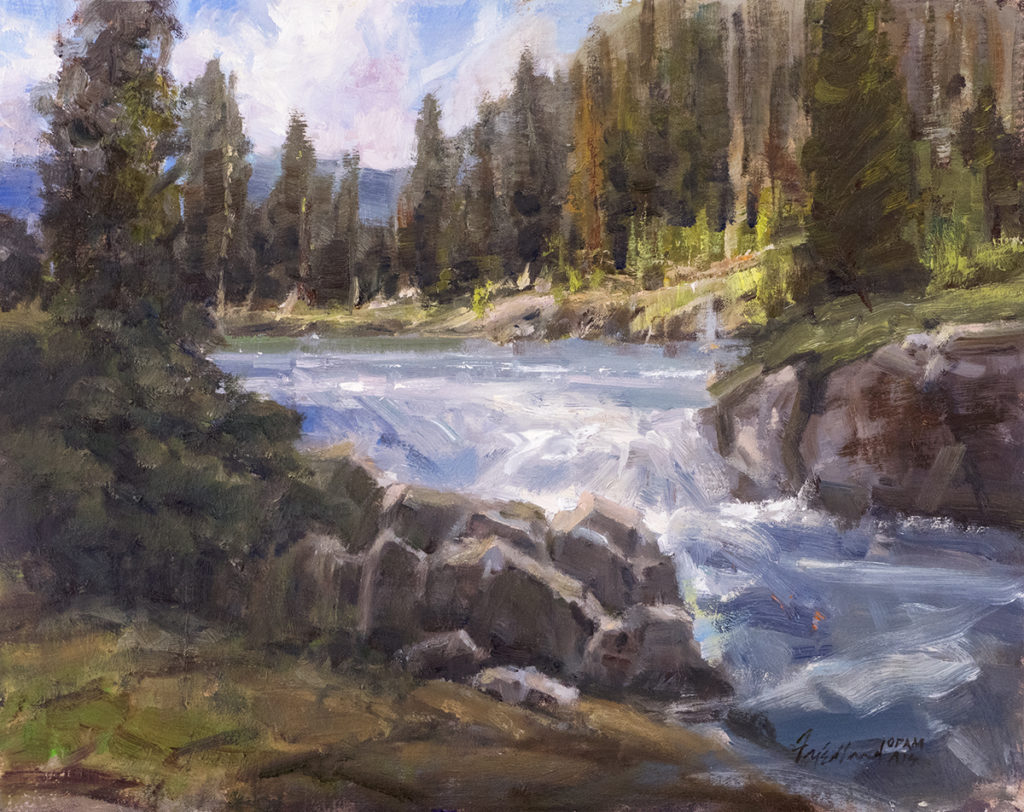 How to paint waterfalls - "Tanyard Creek Waterfall" by Howard Friedland