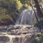 Actually, Do Go Chasing Waterfalls How to paint waterfalls - "Tanyard Creek Waterfall" by Howard Friedland