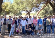 Plein air art events - Artist Group Photo at the Cleere Ranch
