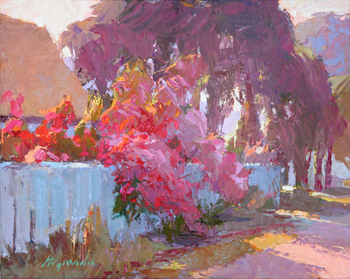 How to paint like Monet - “Flowers at Sunset” by Camille Przewodek