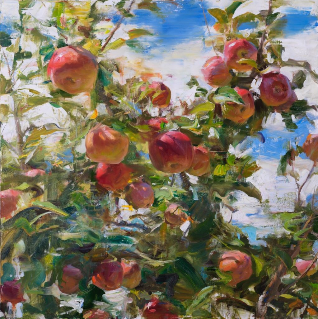 "Apple Season" by Derek Penix, 36x36 in., Oil