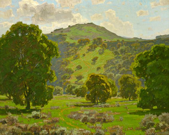 William Wendt, "Along the Arroyo Seco," 1912, oil on canvas