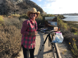 Michelle Usebelli painting en plein air