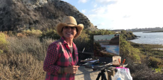Michelle Usebelli painting en plein air