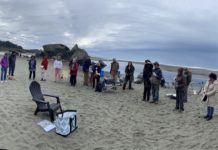 A plein air paint-out at Moonstone