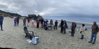 A plein air paint-out at Moonstone