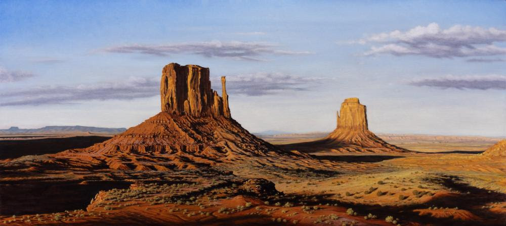 Plein Air Salon - Douglas Whittle, "Monument Valley," oil, 36 x 80 in.